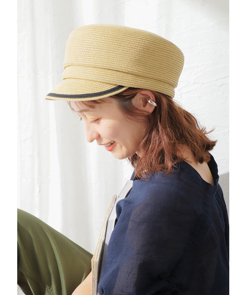 JOURNAL STANDARD relume（ジャーナルスタンダード　レリューム）の「RELUME LINE CASQUETTE：キャスケット（ハット・レディース・ブラック/ベージュ・FREE）」の5枚目の写真