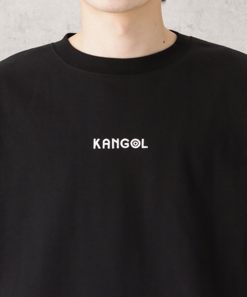 KANGOL(カンゴール)の「KANGOL カンゴール フェイクレイヤードバックロゴTシャツ(Tシャツ/カットソー・メンズ・ブルーグリーン/ブラック/ホワイト・M/L/XL)」の11枚目の写真