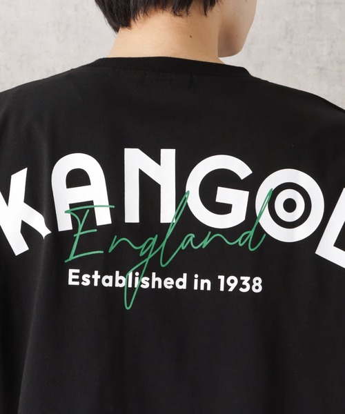 KANGOL(カンゴール)の「KANGOL カンゴール フェイクレイヤードバックロゴTシャツ(Tシャツ/カットソー・メンズ・ブルーグリーン/ブラック/ホワイト・M/L/XL)」の16枚目の写真