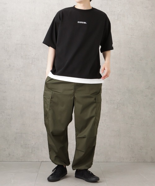 KANGOL(カンゴール)の「KANGOL カンゴール フェイクレイヤードバックロゴTシャツ(Tシャツ/カットソー・メンズ・ブルーグリーン/ブラック/ホワイト・M/L/XL)」の18枚目の写真