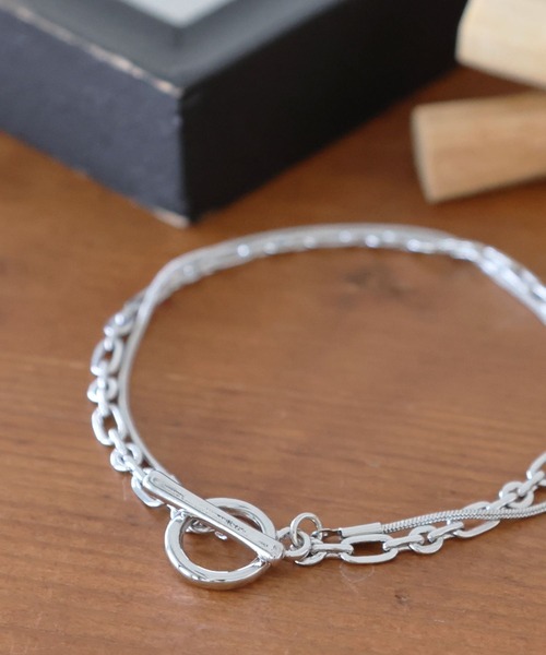 LEPSIM（レプシィム）の「2連メタルマンテルブレス　904589（ブレスレット・レディース・シルバー/ゴールド/ゴールド系その他・ONE SIZE）」の2枚目の写真