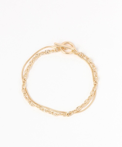LEPSIM（レプシィム）の「2連メタルマンテルブレス　904589（ブレスレット・レディース・シルバー/ゴールド/ゴールド系その他・ONE SIZE）」の10枚目の写真