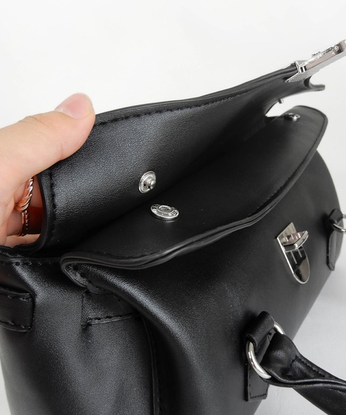 minia（ミニア）の「ロングハンドルバックルバッグ（ハンドバッグ・レディース・ブラック・FREE）」の21枚目の写真