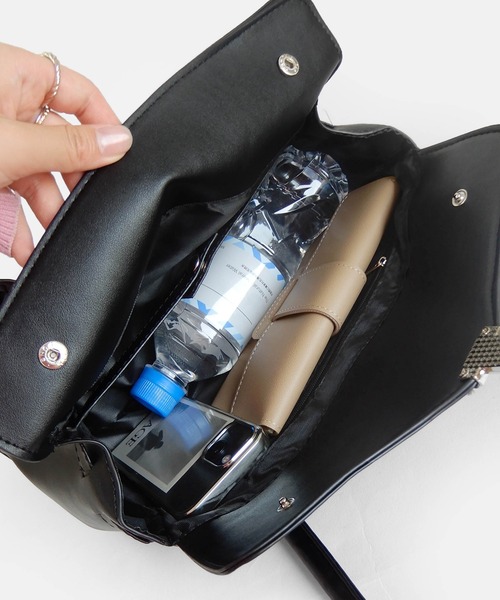 minia（ミニア）の「ロングハンドルバックルバッグ（ハンドバッグ・レディース・ブラック・FREE）」の22枚目の写真