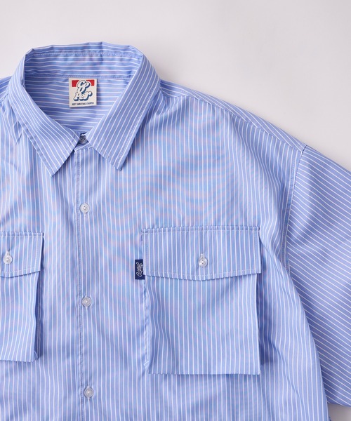 WHO'S WHO gallery(フーズフーギャラリー)の「COOPER FACT スーパービッグポケット半袖シャツ(シャツ/ブラウス・メンズ・ブラック/ホワイト系その他/ブルー系その他/ブルー/ベージュ/ネイビー/チャコールグレー・FREE)」の18枚目の写真