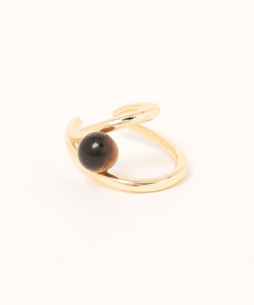 チャイハネ（チャイハネ）の「【チャイハネ】ストーンキャッチMEN'Sイヤーカフ（イヤーカフ・メンズ・ターコイズブルー/ブラウン/ブラック系その他・FREE）」の2枚目の写真