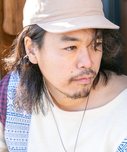 チャイハネ（チャイハネ）の「【チャイハネ】ストーンキャッチMEN'Sイヤーカフ（イヤーカフ・メンズ・ターコイズブルー/ブラウン/ブラック系その他・FREE）」の5枚目の写真