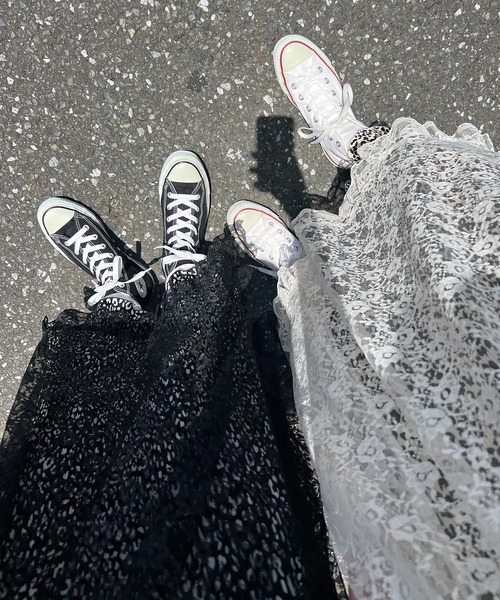 WC（ダブル シー）の「フリルレースロングワンピース（ワンピース・レディース・ブラック/アイボリー・FREE）」の18枚目の写真