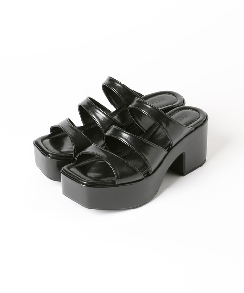 LOWRYS FARM(ローリーズファーム)の「ストラップフウサンダル 964190(サンダル・レディース・オレンジ/ブラック/アイボリー・MEDIUM/LARGE)」の5枚目の写真