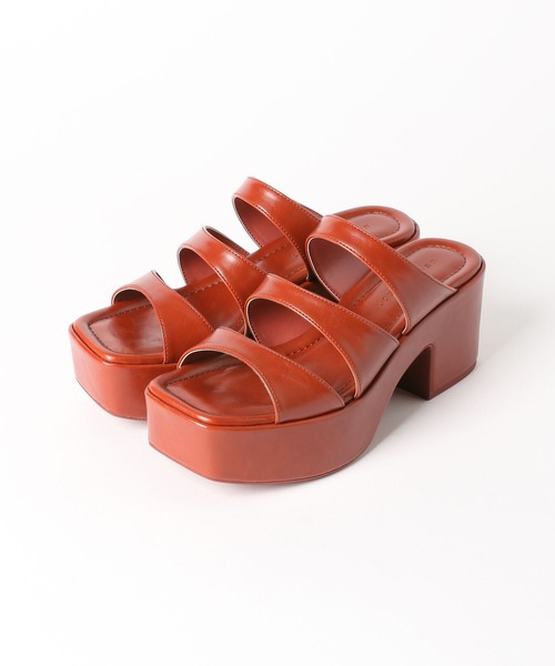 LOWRYS FARM(ローリーズファーム)の「ストラップフウサンダル 964190(サンダル・レディース・オレンジ/ブラック/アイボリー・MEDIUM/LARGE)」の6枚目の写真