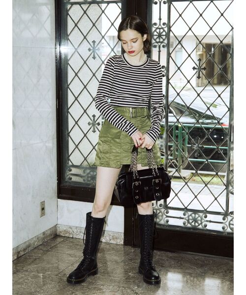 jouetie(ジュエティ)の「ミリタリーBIGポケットスカパン(その他パンツ・レディース・ブラック/カーキ/ブルー/ピンク/パープル・MEDIUM)」の6枚目の写真