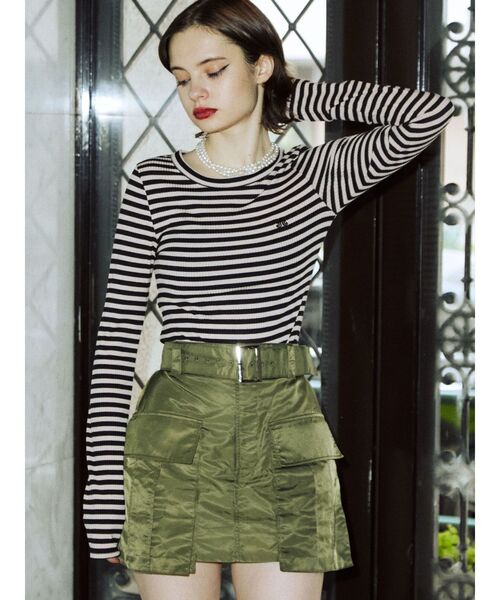 jouetie(ジュエティ)の「ミリタリーBIGポケットスカパン(その他パンツ・レディース・ブラック/カーキ/ブルー/ピンク/パープル・MEDIUM)」の7枚目の写真