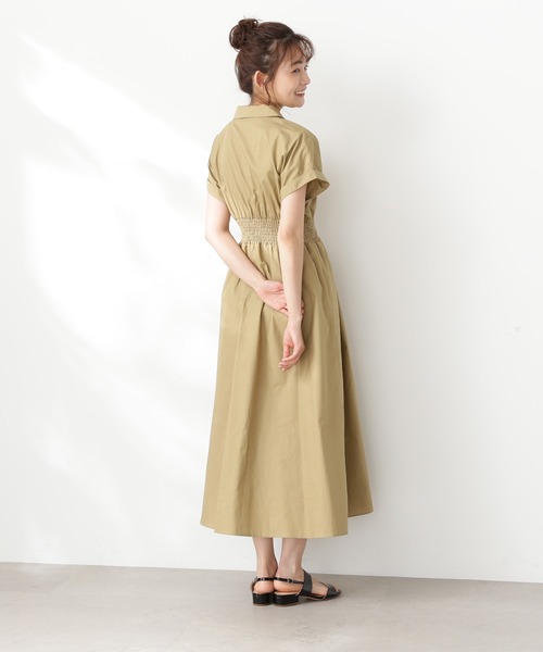 N.(N. Natural Beauty Basic)(エヌエヌナチュラルビューティーベーシック)の「【S Size Line】◆テーラーカラーワンピース(ワンピース・レディース・ベージュ/パープル・SMALL/MEDIUM)」の14枚目の写真