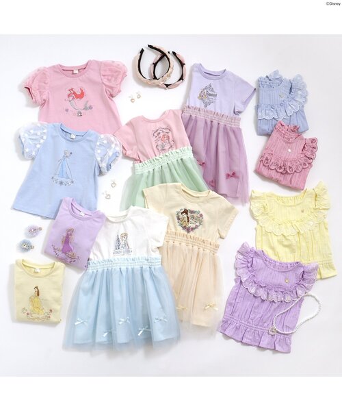 Disney（ディズニー）の「ディズニープリンセス・フローズン/オフショルチュニック（チュニック・キッズ・ピンク/サックスブルー/イエロー/ラベンダー・120/140/80/100/130/110/90）」の10枚目の写真
