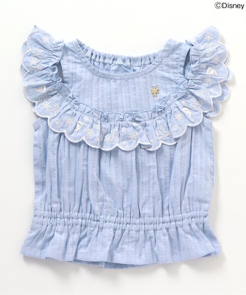Disney（ディズニー）の「ディズニープリンセス・フローズン/オフショルチュニック（チュニック・キッズ・ピンク/サックスブルー/イエロー/ラベンダー・120/140/80/100/130/110/90）」の15枚目の写真