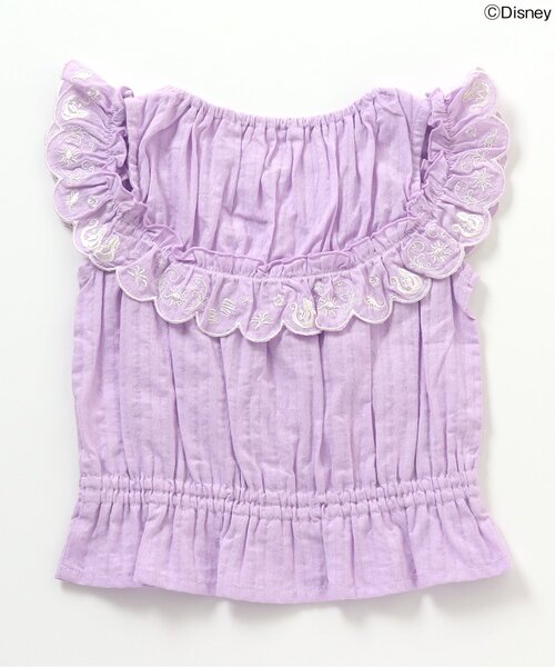 Disney（ディズニー）の「ディズニープリンセス・フローズン/オフショルチュニック（チュニック・キッズ・ピンク/サックスブルー/イエロー/ラベンダー・120/140/80/100/130/110/90）」の12枚目の写真