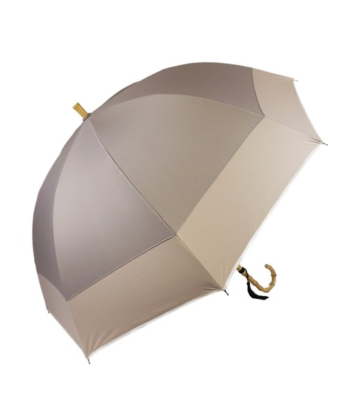 macocca(マコッカ)の「完全遮光 UVカット100% 晴雨兼用 竹手元 タッセル付き 長傘 パイピング切替(長傘・レディース・オフホワイト/モカ/グレイッシュベージュ・FREE)」の8枚目の写真