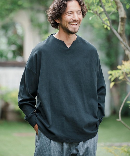 CAMBIO（カンビオ）の「mlt4358-Span Fraise Key Neck Pullover