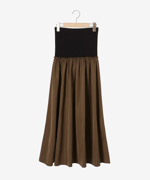 le.coeur blanc（ルクールブラン）の「2wayベアトップワンピース（ワンピース・レディース・カーキオリーブ/ブラック・38）」の17枚目の写真