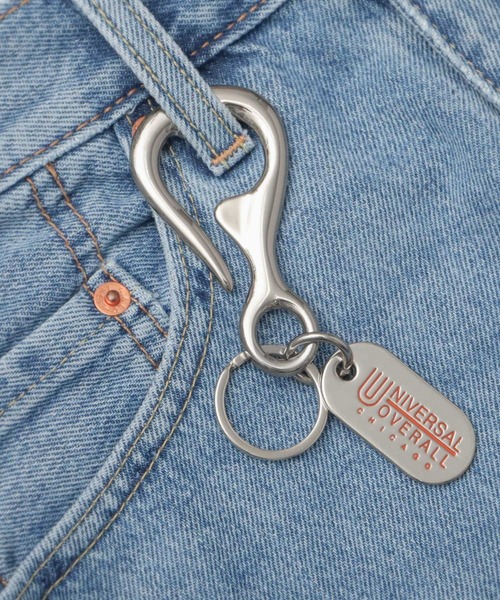 UNIVERSAL OVERALL(ユニバーサルオーバーオール)の「ブランドロゴ プレート付き キーフック(カラビナ型・栓抜き型)(キーケース/キーアクセサリー・メンズ・オレンジ系その他2/ゴールド系その他/オレンジ/ゴールド/シルバー/ブラック系その他/オレンジ系その他/シルバー系その他2/ブラック/ブラック系その他2/ゴールド系その他2/シルバー系その他/シルバー系1/シルバー系3/シルバー系5/シルバー系6/シルバー系2/シルバー系4・FREE)」の15枚目の写真