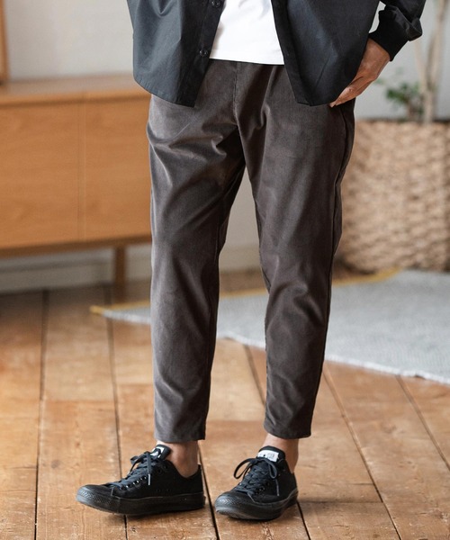 Magine(マージン)の「mp11287-STRETCH CORDUROY TAPERED PANTS テーパードパンツ(その他パンツ・メンズ・ブラック/チャコール/ブラウン・44/46/48)」の2枚目の写真