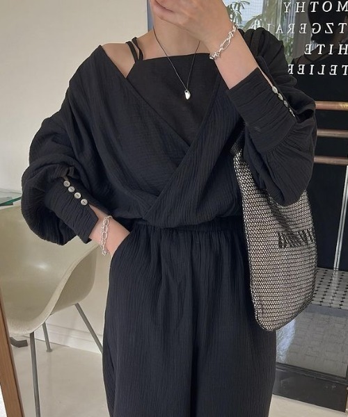 WILLFULLY（ウィルフリー）の「gather cuffs cache coeur w