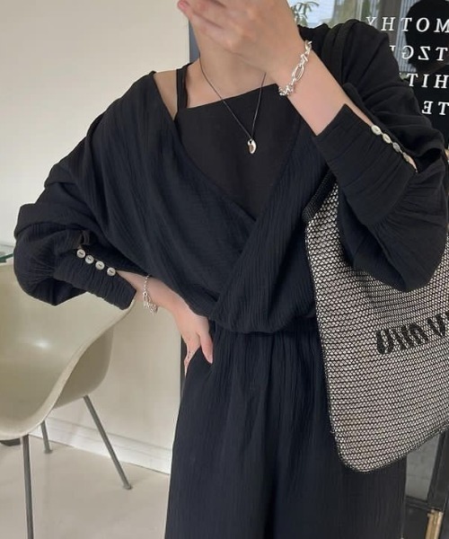 WILLFULLY（ウィルフリー）の「gather cuffs cache coeur w