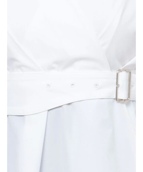 MURUA（ムルーア）の「カシュクールペプラムシャツ（シャツ/ブラウス・レディース・モカ/ホワイト/ブラック・FREE）」の5枚目の写真