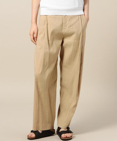 BEAUTY&YOUTH UNITED ARROWS（ビューティーアンドユースユナイテッドアローズ）の「BY リネンレーヨンタックワイドパンツ◆（その他パンツ・レディース・ブラック/ベージュ・SMALL/MEDIUM）」の2枚目の写真