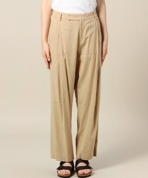 BEAUTY&YOUTH UNITED ARROWS（ビューティーアンドユースユナイテッドアローズ）の「BY リネンレーヨンタックワイドパンツ◆（その他パンツ・レディース・ブラック/ベージュ・SMALL/MEDIUM）」の9枚目の写真