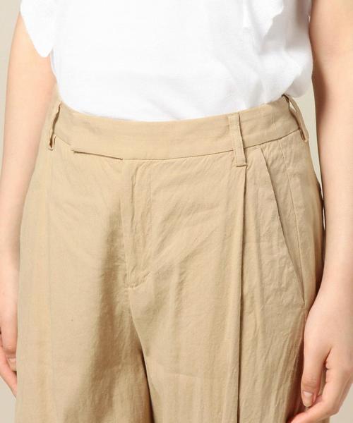 BEAUTY&YOUTH UNITED ARROWS（ビューティーアンドユースユナイテッドアローズ）の「BY リネンレーヨンタックワイドパンツ◆（その他パンツ・レディース・ブラック/ベージュ・SMALL/MEDIUM）」の12枚目の写真