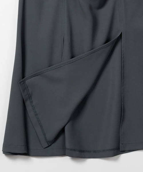 3サイズ展開 】 フロントシャーリングスリットロングマーメイド