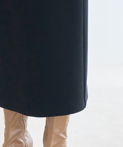 VIS(ビス)の「【スフレタッチシリーズ】Iラインジャンパースカート【洗える】(ジャンパースカート・レディース・ボルドー/ブラック/グレー系その他・FREE)」の15枚目の写真