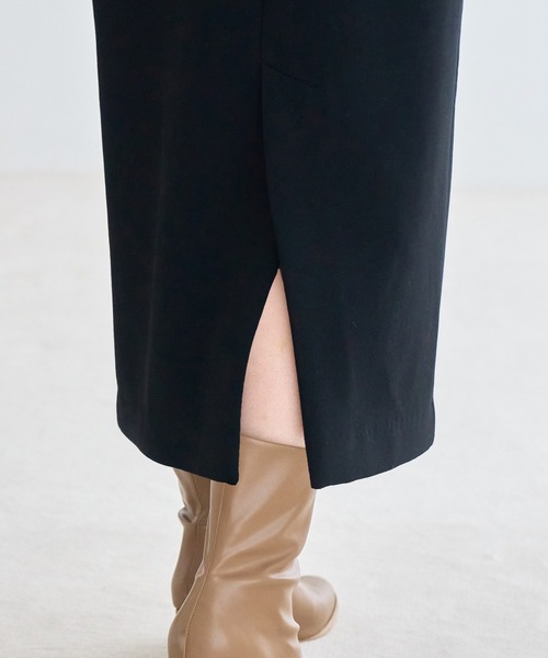 VIS(ビス)の「【スフレタッチシリーズ】Iラインジャンパースカート【洗える】(ジャンパースカート・レディース・ボルドー/ブラック/グレー系その他・FREE)」の16枚目の写真