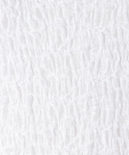 Jines(ジネス)の「リンクルレース ボートネックカットソー(Tシャツ/カットソー・レディース・ブラック/オフホワイト・38)」の10枚目の写真