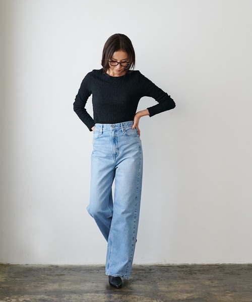 ORCIVAL CLN BOAT NECK L/S CROPPED P.O. オーシバル ボート