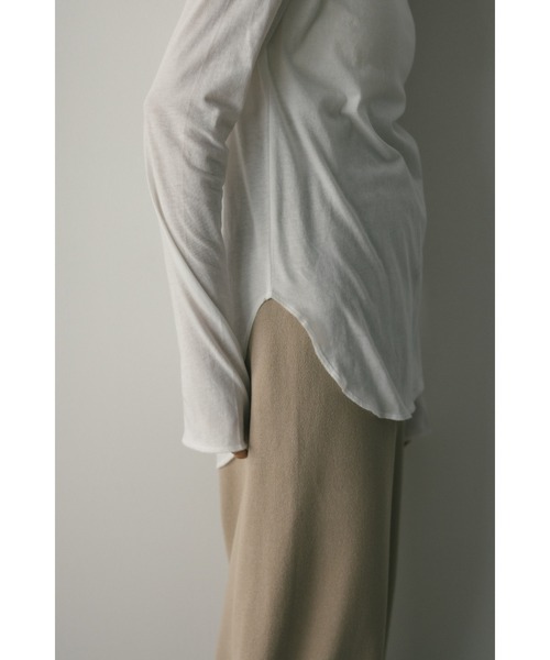 STYLEMIXER（スタイルミキサー）の「ロングスリーブスキントップ（Tシャツ/カットソー・レディース・ライトベージュ/ネイビー/ミント/ホワイト・FREE）」の8枚目の写真