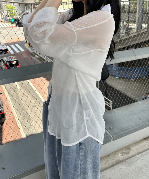 Stand Alone シースルーブラウス Stand Alone シースルーブラウス