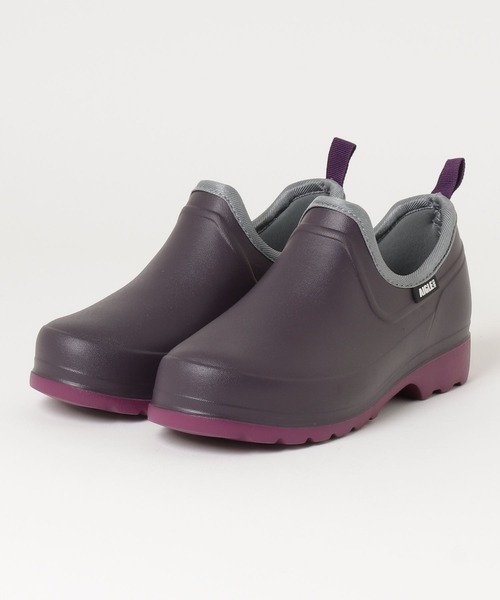 AIGLE(エーグル)の「全天候対応 防水 軽量 タデンプラス2 クロッグシューズ /ブーツ(レインシューズ・レディース・レッド/ブラック/バイオレット/バーガンディー・39/40/36/37/38)」の4枚目の写真