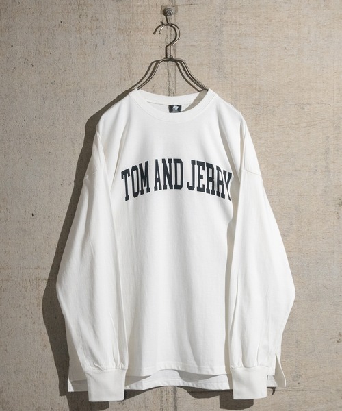Tom&Jerry(トムアンドジェリー)の「【40I】〔Tom & Jerry/トム & ジェリー〕フロント/バックプリント ビックシルエットロンT(Tシャツ/カットソー・メンズ・ホワイト系その他/グリーン/ベージュ/パープル/ブラック/ホワイト/グレー/チャコールグレー・LARGE/X-LARGE/MEDIUM)」の17枚目の写真