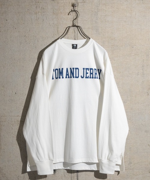 Tom&Jerry(トムアンドジェリー)の「【40I】〔Tom & Jerry/トム & ジェリー〕フロント/バックプリント ビックシルエットロンT(Tシャツ/カットソー・メンズ・ホワイト系その他/グリーン/ベージュ/パープル/ブラック/ホワイト/グレー/チャコールグレー・LARGE/X-LARGE/MEDIUM)」の19枚目の写真