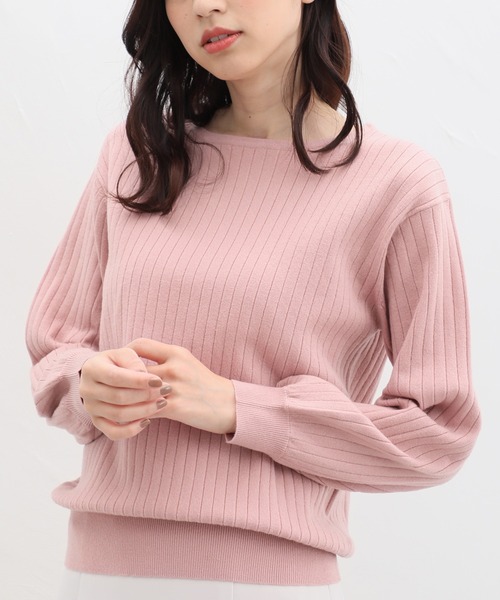 Honeys（ハニーズ）の「ヒアルロン酸ボートネックニット（ニット