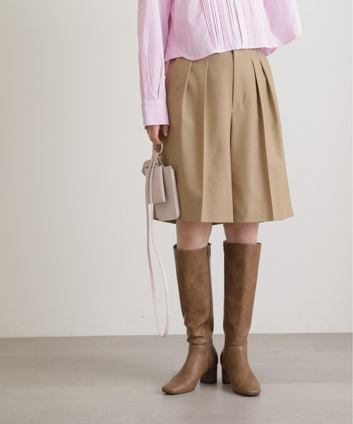 N.（N. Natural Beauty Basic）（エヌエヌナチュラルビューティーベーシック）の「◆グルカデザインハーフパンツ（その他パンツ・レディース・ベージュ/ブラック・MEDIUM）」の13枚目の写真