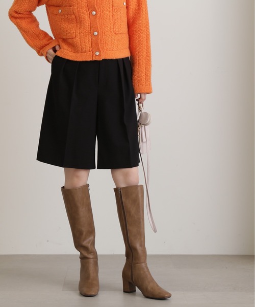 N.（N. Natural Beauty Basic）（エヌエヌナチュラルビューティーベーシック）の「◆グルカデザインハーフパンツ（その他パンツ・レディース・ベージュ/ブラック・MEDIUM）」の7枚目の写真