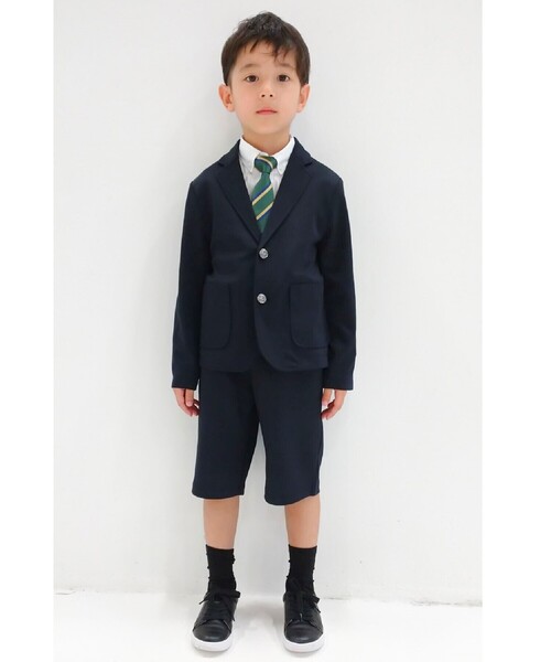 COMME CA ISM（コムサイズム）の「【セットアップ対応】ストレッチポンチ　ネイビー　グルカパンツ（スーツパンツ・キッズ・ネイビー・120cm/130cm/110cm）」の2枚目の写真