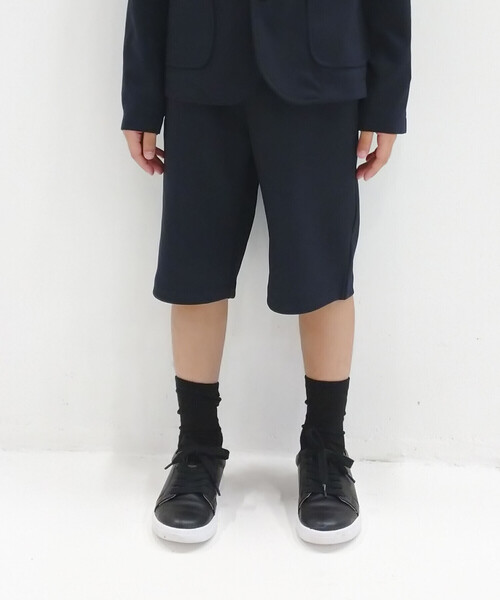 COMME CA ISM（コムサイズム）の「【セットアップ対応】ストレッチポンチ　ネイビー　グルカパンツ（スーツパンツ・キッズ・ネイビー・120cm/130cm/110cm）」の3枚目の写真