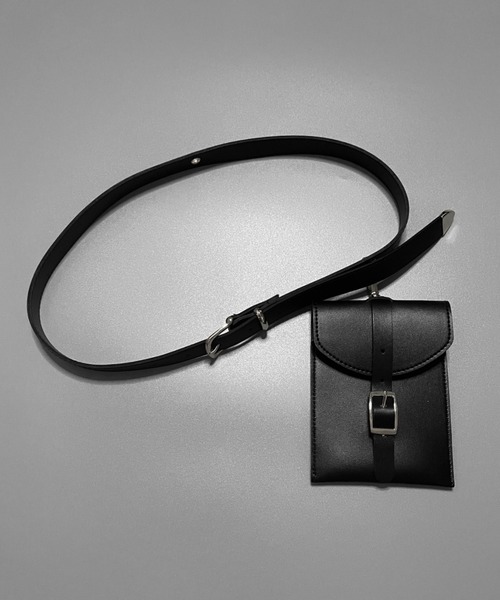 jiasecond.(ジアセカンド)の「【jiasecond.】ウエストベルトミニバッグ / バッグ 鞄 BAG ウエストポーチ ベルト ミニバッグ ボディバッグ ブラック 合皮 合皮 ZOZOTOWN限定(ボディバッグ/ウエストポーチ・レディース・ブラック・FREE)」の13枚目の写真
