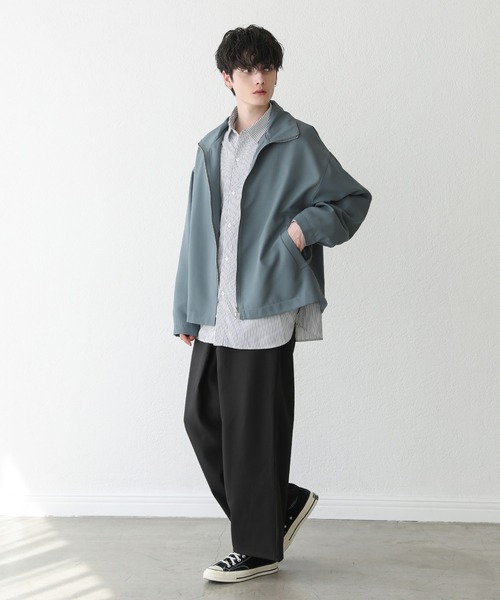 セール】Buyer's Select/ポリツイルハイネックショートブルゾン