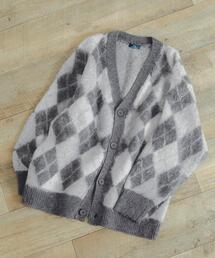 ITEMS URBANRESEARCH | アーガイルモヘア オーバーサイズニットカーディガン(ニット/セーター)