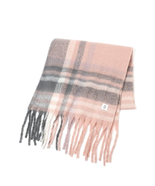 GLOBAL WORK（グローバルワーク）の「BIGチェックマフラー/AND YUA ANY/975785（マフラー・キッズ・ベージュ/ピンク/ブラウン・ONE SIZE）」の11枚目の写真